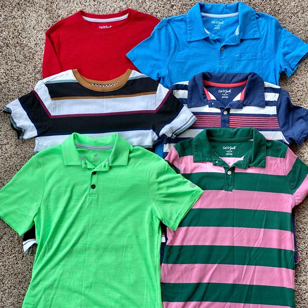 Set of 6 Boys Shirts - Size 8/10